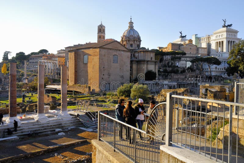 Roman Forum Centre Historique Du S De Rome Italie Image