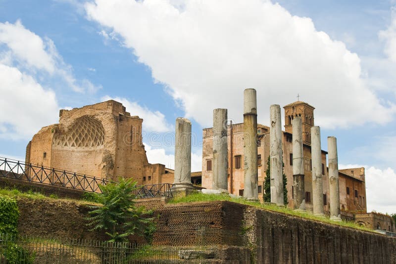 Roman forum in Rome, Italy