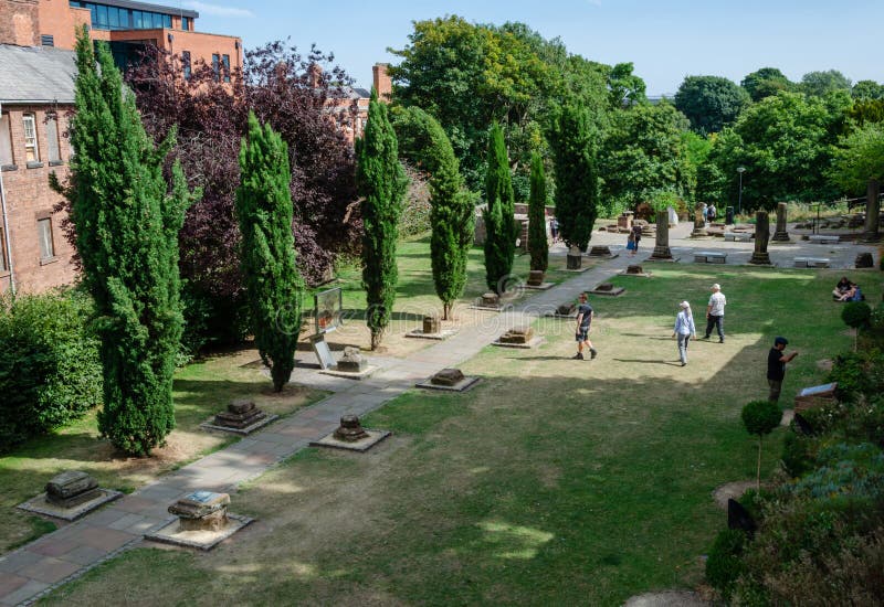 Roman Gardens de Chester photographie stock Roman Gardens de Chester photographie stock