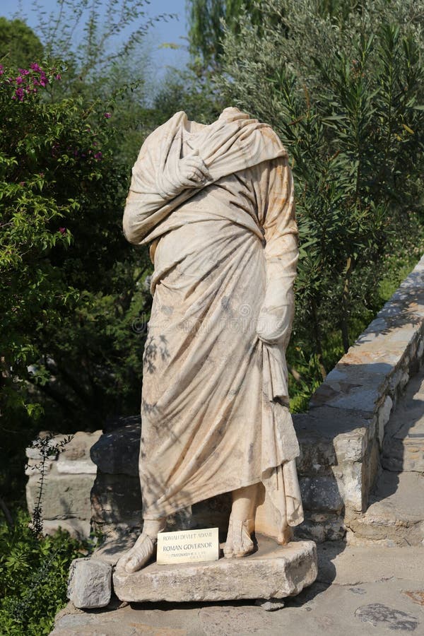 Roman Governor Sculpture in Bodrum Castle Stock Image - Image of roman ...