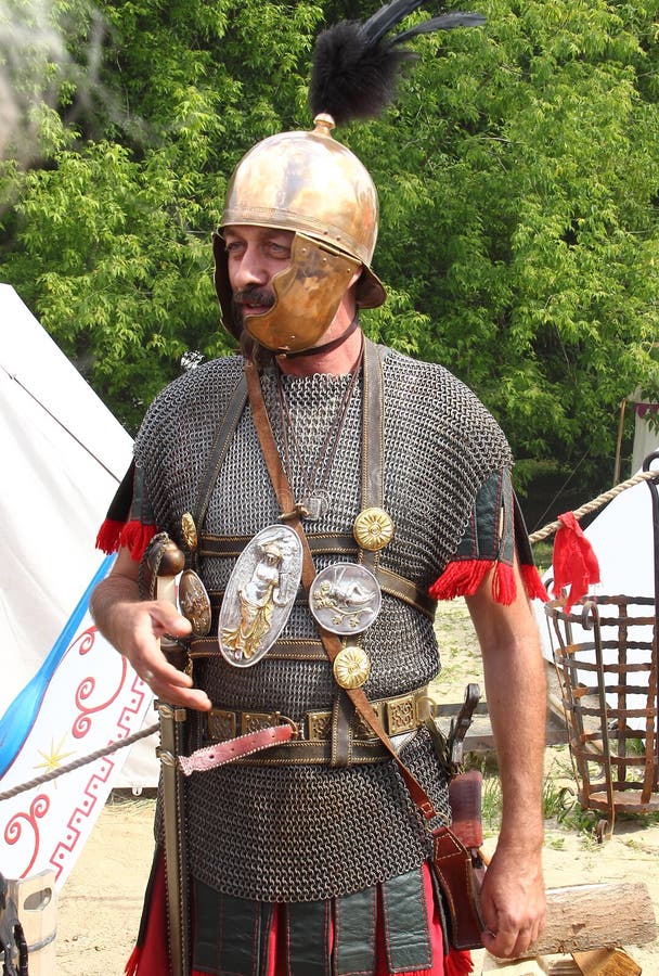 Roman legionaries editorial stock photo. Image of mail - 55382943