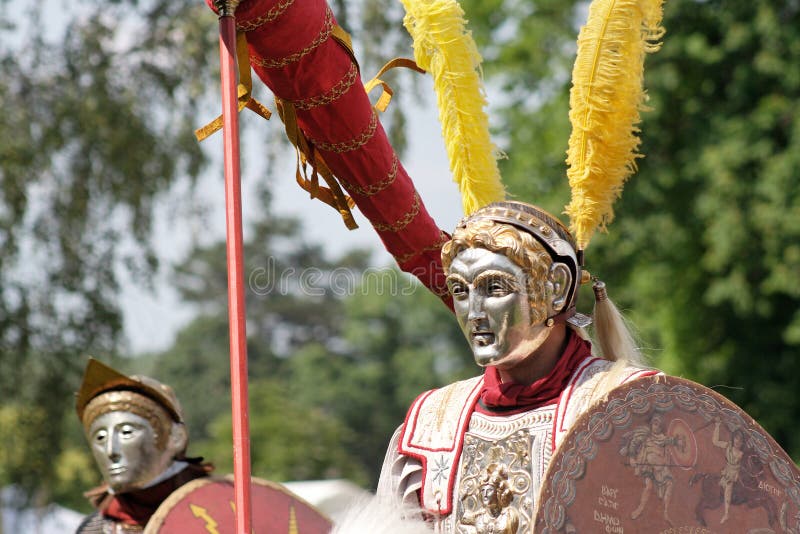Roman parade riders stock image. Image of detail, knight 870641