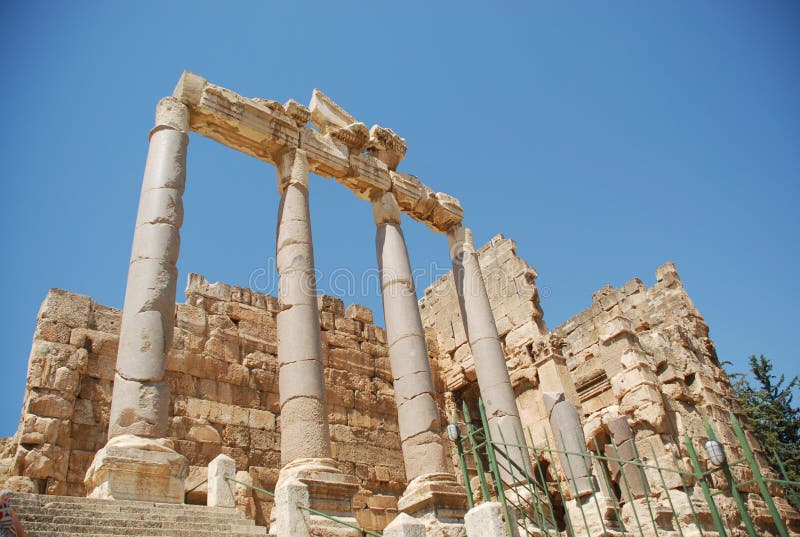 Roman ruins bacchus temple