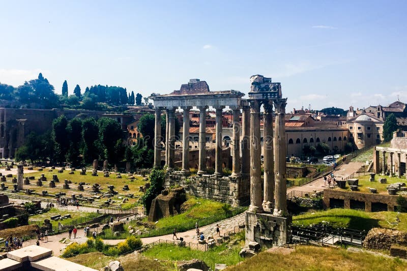 Roman ruins in Rome, Forum royalty free stock images Roman ruins in Rome, Forum royalty free stock images