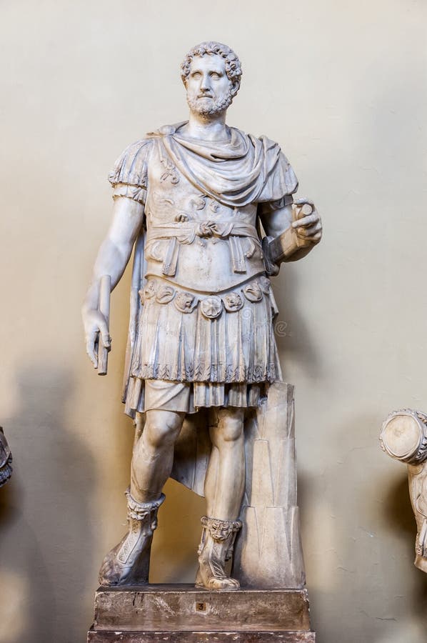 Roman Statue in Gallery of Statues Editorial Stock Photo Image of