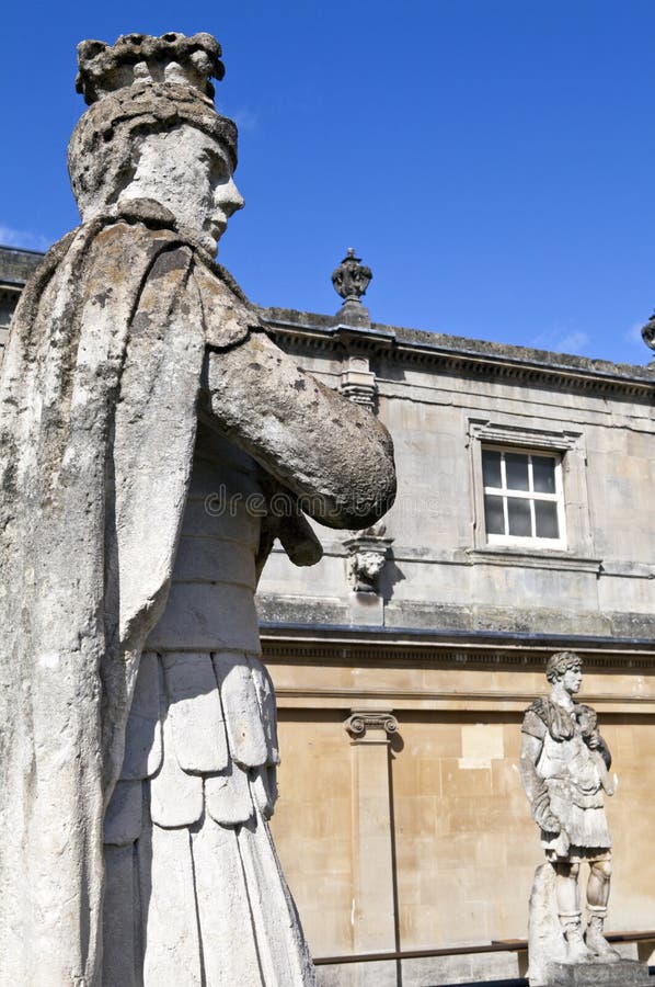 Roman Statues at the Roman Baths Stock Photo Image of britain