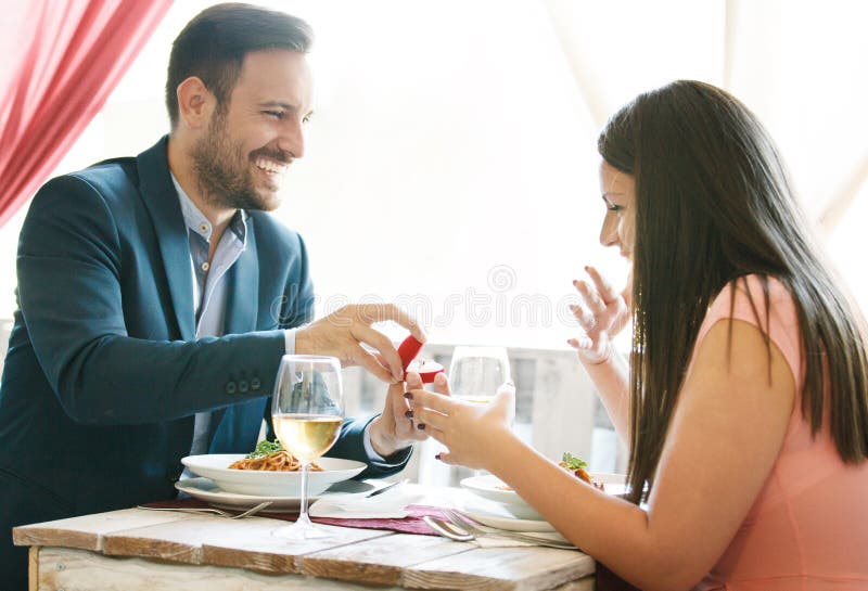 Flirten im restaurant