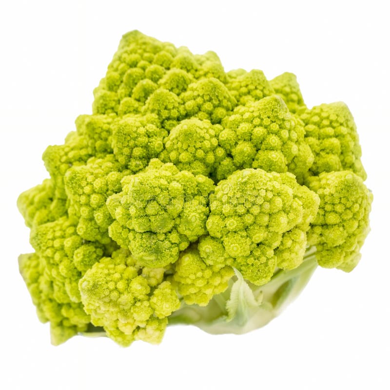Romanesco brokuły odizolowywający na białym tle zdjęcie stock Romanesco brokuły odizolowywający na białym tle zdjęcie stock