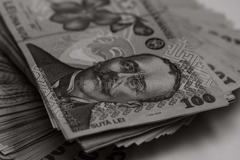 Romania LEI money. Romanian LEI currency royalty free stock photography