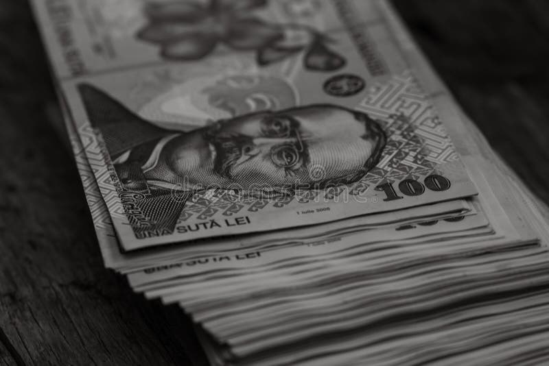 Romania LEI money. Romanian LEI currency royalty free stock photos