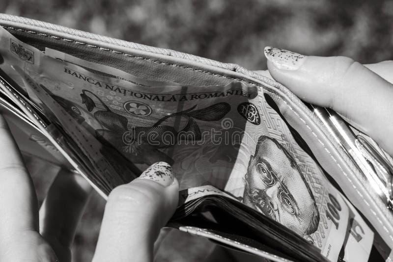 Romania LEI money. Romanian LEI currency royalty free stock image
