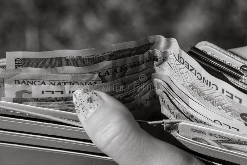 Romania LEI money. Romanian LEI currency royalty free stock photos