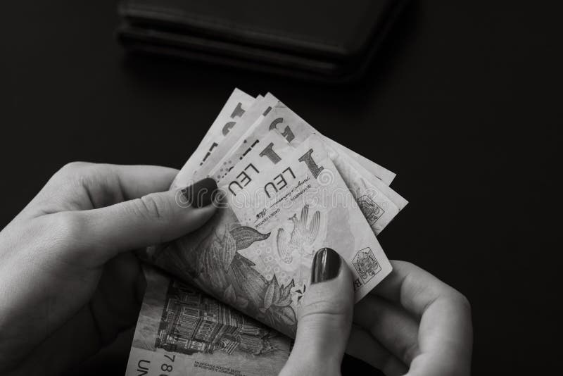 Romania LEI money. Romanian LEI currency stock image