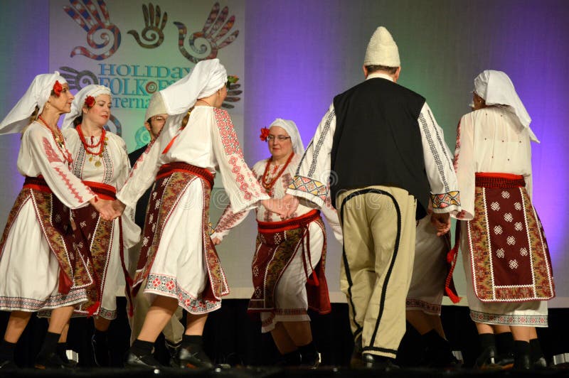 Romanian Dancers stock image Romanian Dancers stock image