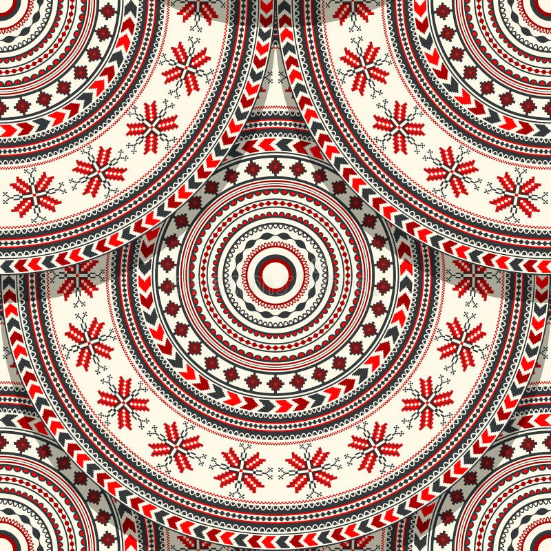 Romanian folk art pattern