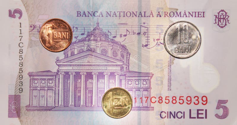 Romanian money:5 lei.