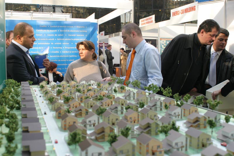 Real Estate Fair in Bucharest, Romania Editorial Stock Photo Image of