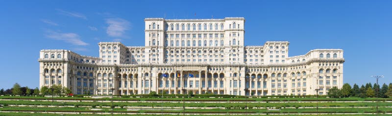 Romanian Parliament, Bucharest, Romania royalty free stock photos