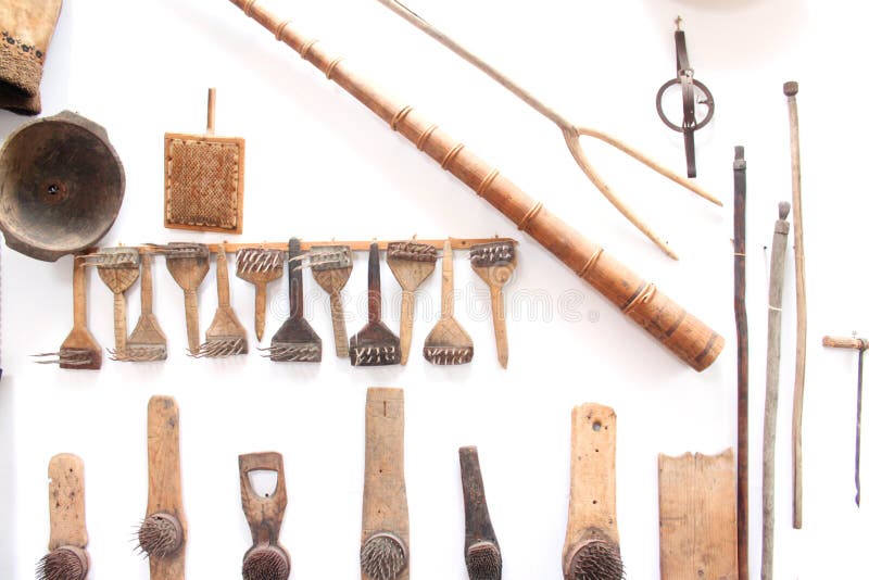 Romanian traditional objects of peasant stock image Romanian traditional objects of peasant stock image