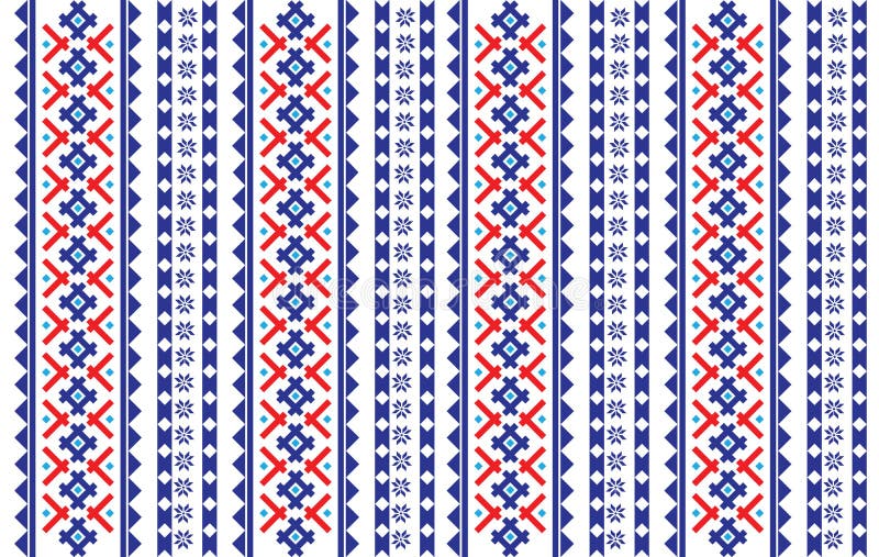 Romanian, Ukrainian, Belarusian red embroidery seamless pattern