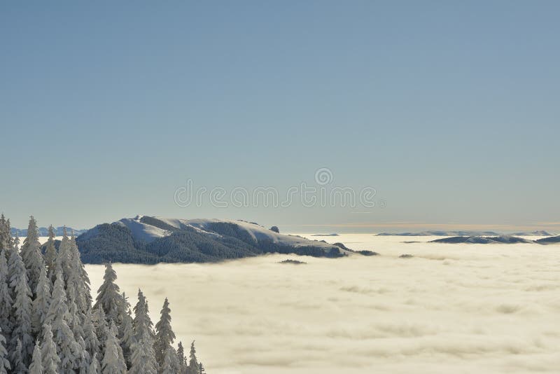 Romanian winter landscape - Bucegi Mountains royalty free stock photos Romanian winter landscape - Bucegi Mountains royalty free stock photos