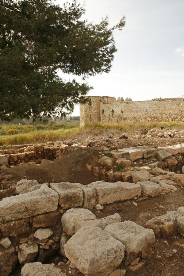 Romans town Antipatris ruins