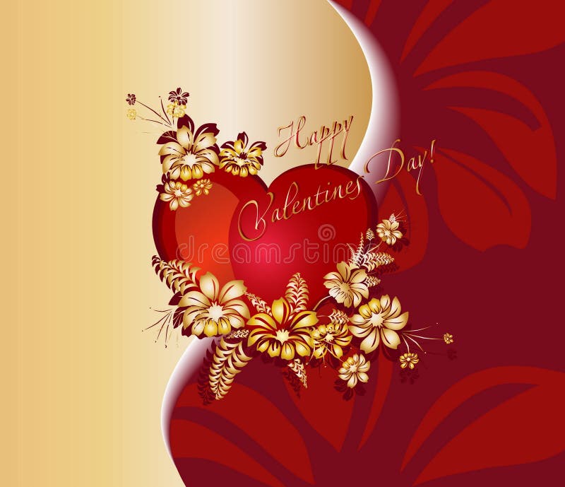 Romantic background for valentine day royalty free illustration