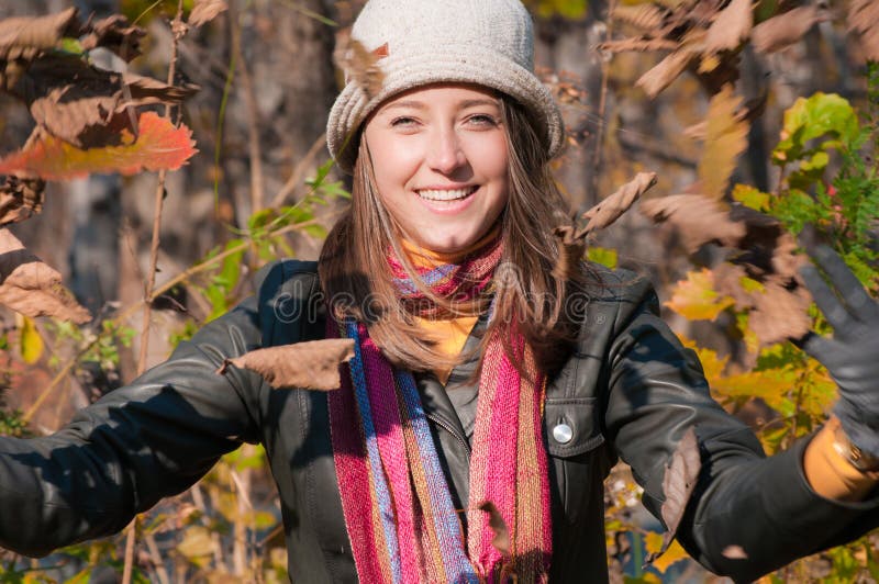 Romantic beautiful woman wearing fashionable hat