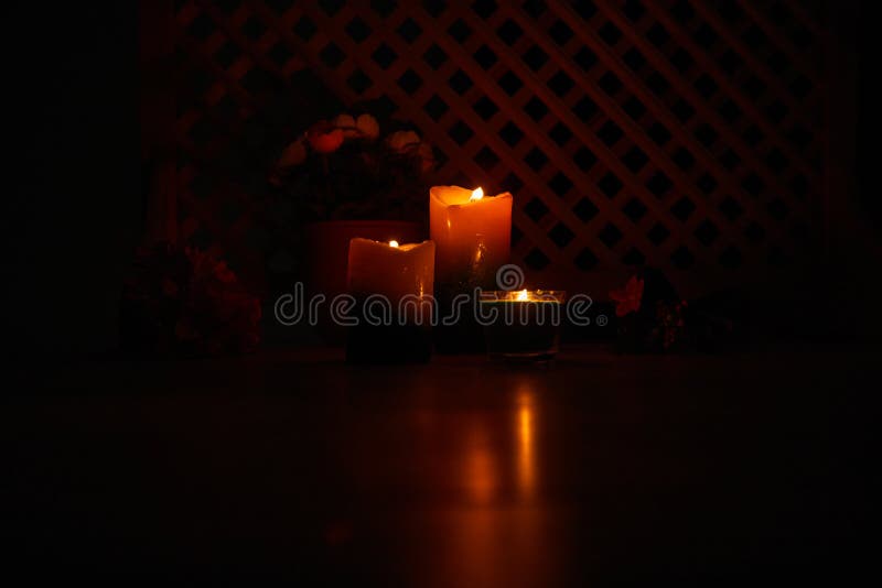 Romantic candles stock image. Image of marriage, bridal 4081707