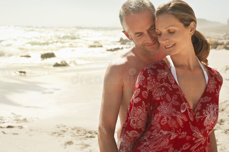 Romantic Couple At Beach