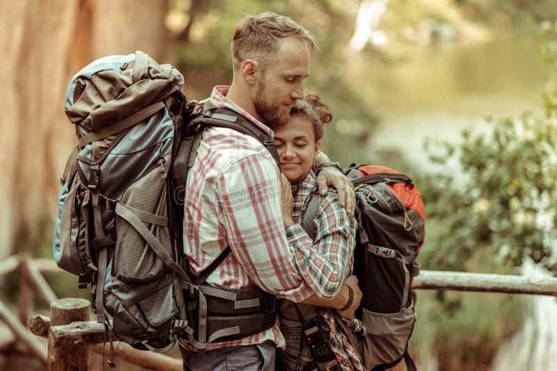 Positive happy couple enjoying time with each other stock photography Positive happy couple enjoying time with each other stock photography
