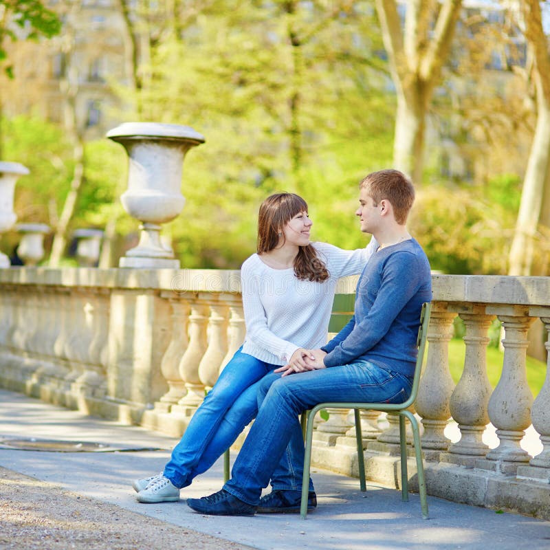 Romantic Dating Loving Couple in Paris Stock Image - Image of