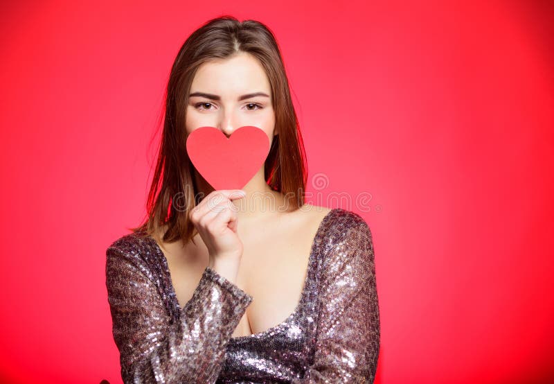 Romantic greeting. from her beloved. Be my valentine. Love and romance. Valentines day sales. Sexy woman in glamour