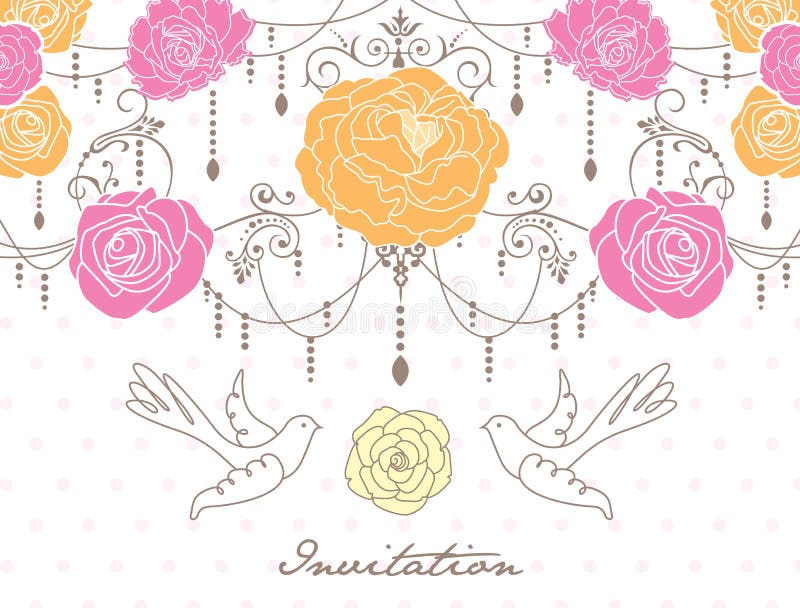 Romantic invitation card