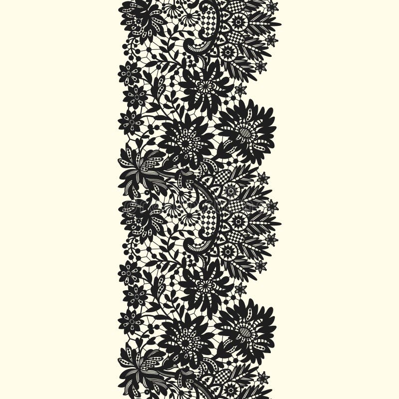 Romantic Lace Seamless Pattern Stock Vector - Illustration of scrapbook ...