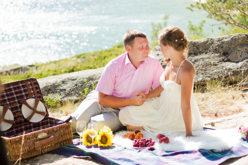 Romantic picnic stock photo. Image of nature, eating 44343640