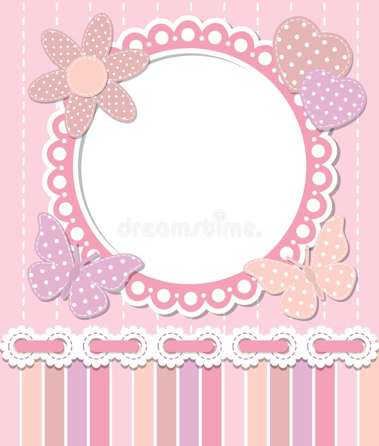 Romantic pink frame