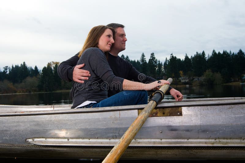 Romantic Row Boat Ride Stock Images Image 22226614