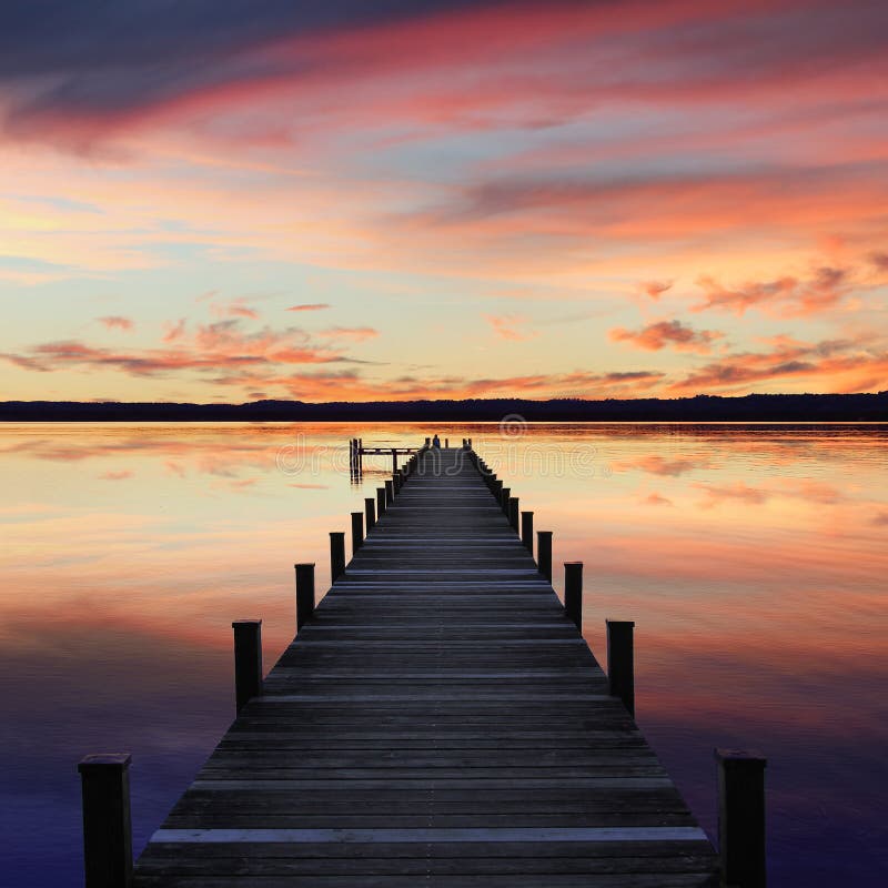 Romantic scenery starnberg lake, at sunset royalty free stock image Romantic scenery starnberg lake, at sunset royalty free stock image