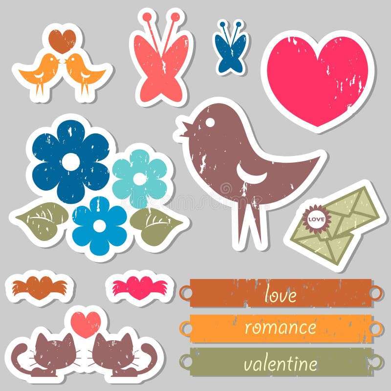 Page 6, Wedding scrapbook stickers Vectors & Illustrations for Free  Download