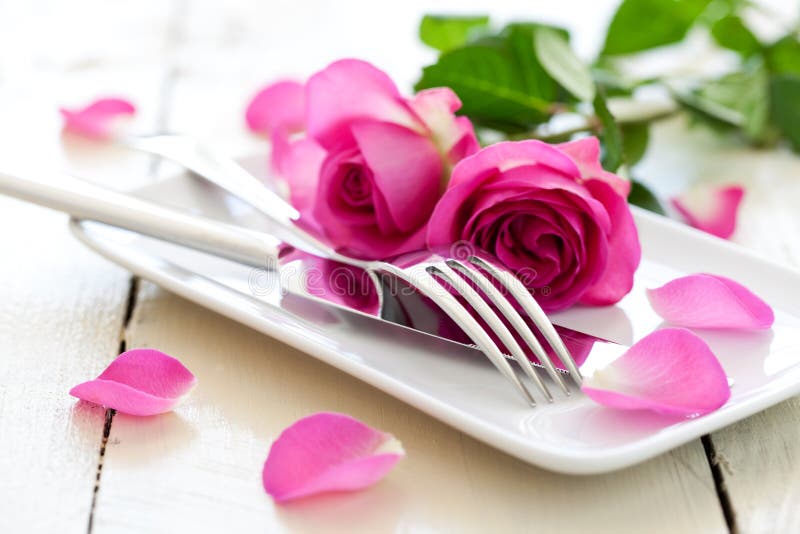 Romantic table setting