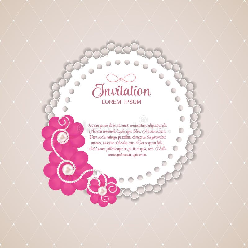 Romantische de Kaart Vectorachtergrond van de Bloem Uitstekende Uitnodiging vector illustratie Romantische de Kaart Vectorachtergrond van de Bloem Uitstekende Uitnodiging vector illustratie
