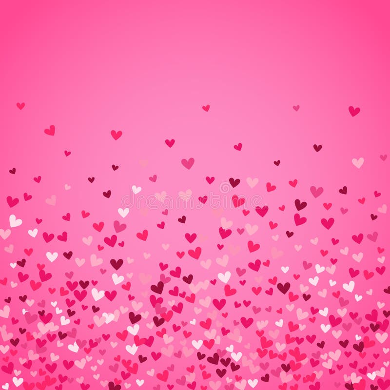 Romantische roze hartachtergrond Vector illustratie