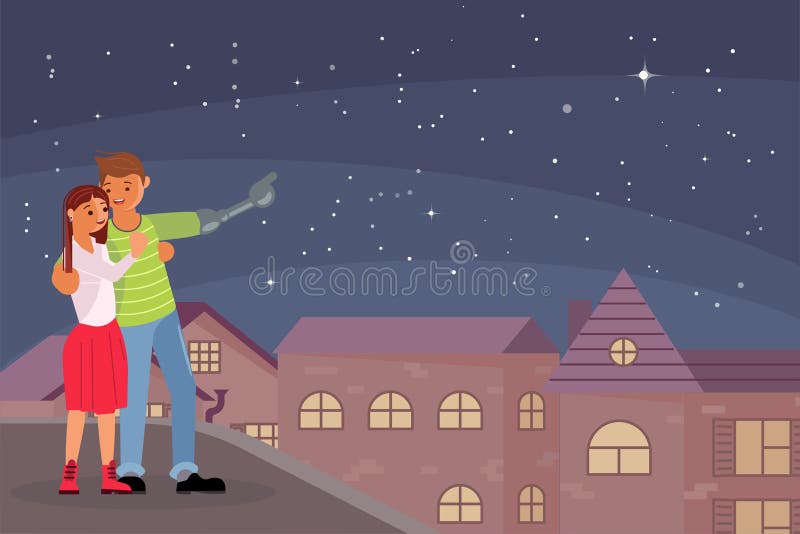 Romantische verhoudingen van gehandicapten vector illustratie Romantische verhoudingen van gehandicapten vector illustratie