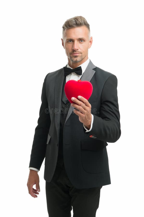 Maand Afzonderlijk terwijl Romantische Verrassing Dag Tegen Valentijnsdag Een Cadeau Voor Valentine  Voorbereiden Liefde Date Generaal Man Volwassen Stock Foto - Image of  heden, rijp: 170652058