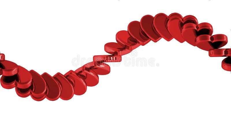 Romantischer Herzhintergrund Spaß 3d. Spaß-Herzhintergrund der Abbildung 3d romantischer