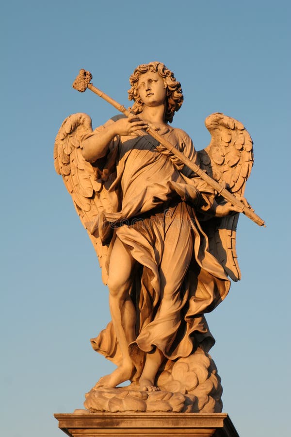 Rome angel statue stock image. Image of architecture 6729563
