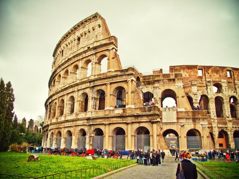 Ancient roman amphitheater Colloseum, Rome, Colosseum. Ancient roman amphitheater Colloseum, Rome, Colosseum