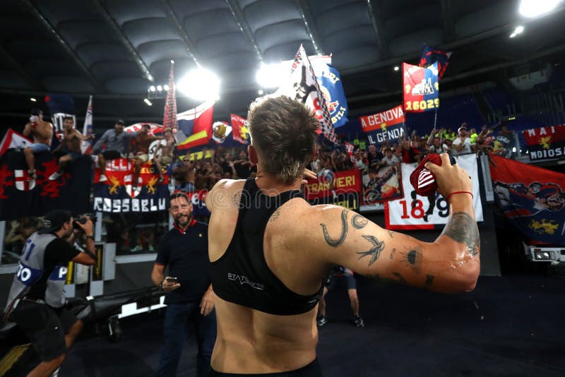 SERIE a FOOTBALL MATCH AS ROMA VS GENOA FC at OLYMPIC STADIUM in ROME on  FEBRUARY, 5TH 2022 Editorial Stock Photo - Image of score, february:  240717663