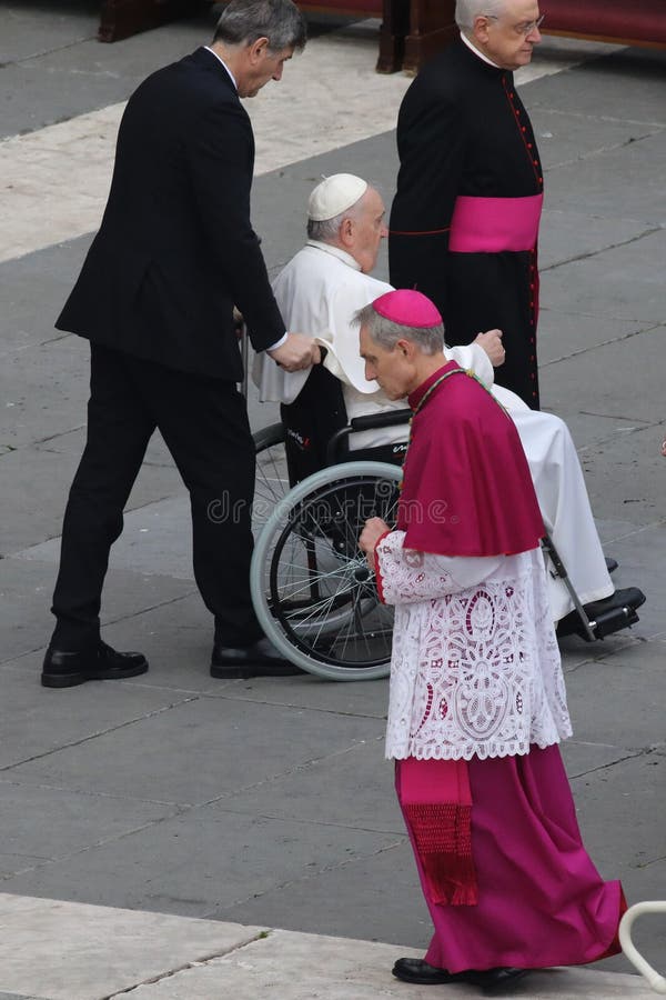 FUNERAL Of The POPE Pope Francis In St. Peter`s Basilica In The Vatican Celebrates The Mass For